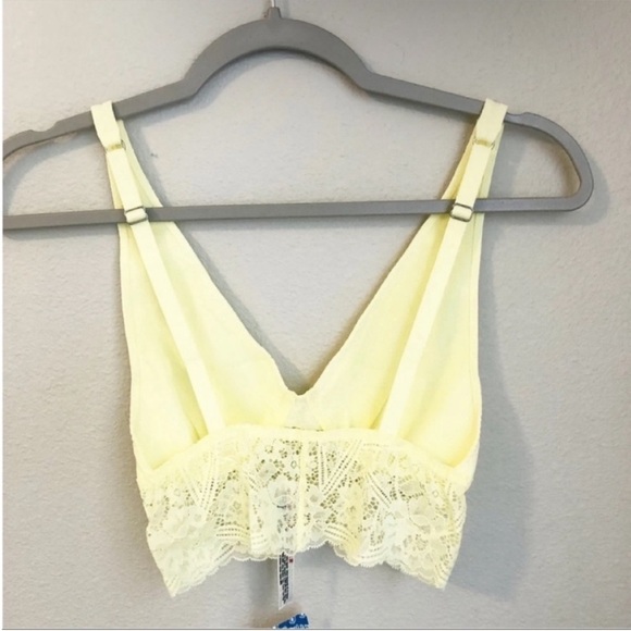 Free People Intimately Teegan Bralette in Daybreak Yellow New with Tags Size XS - Picture 5 of 6